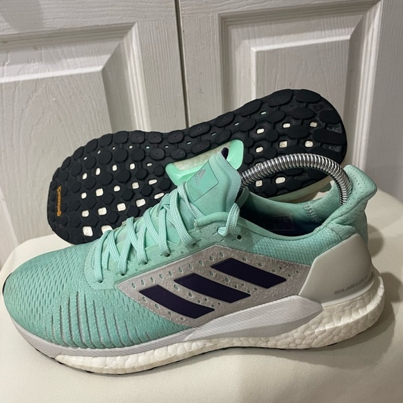 ADIDAS RUNNING SNEAKERS SOLAR GLIDE ST GREEN MINT SIZE 8.5 SPORTY GYM PILATES - Picture 9 of 17
